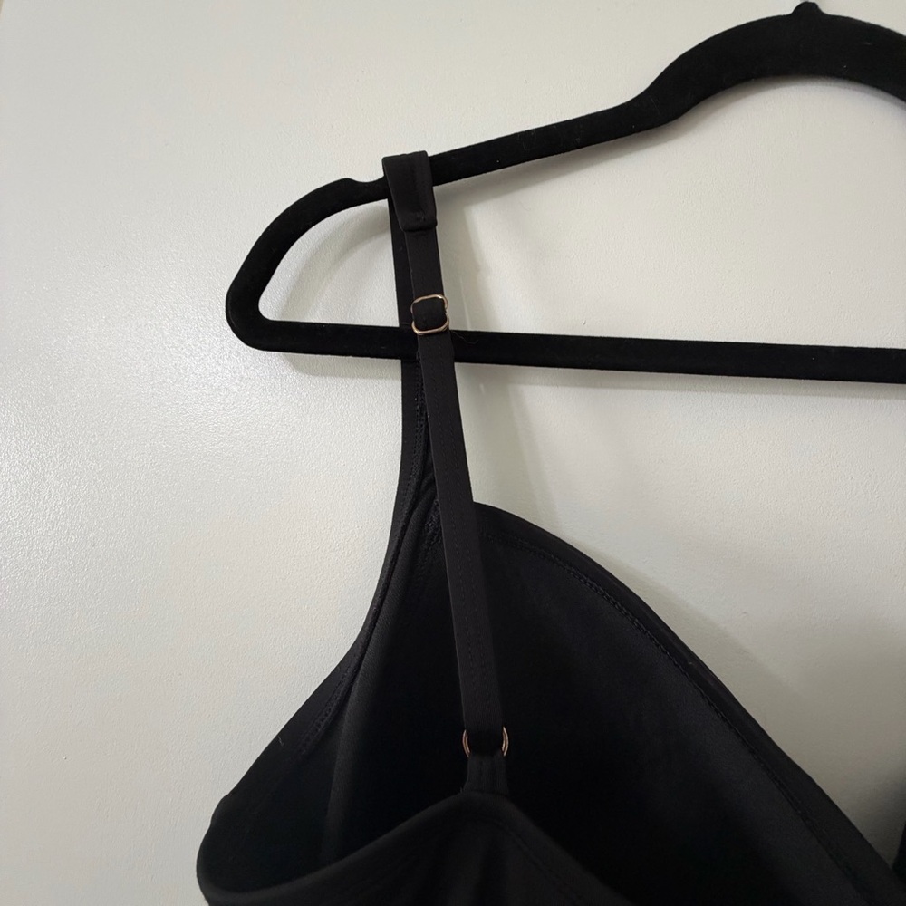 Liz Claiborne Black One Piece Swimsuit Bathing Suit Size XL - Picture 3 of 6